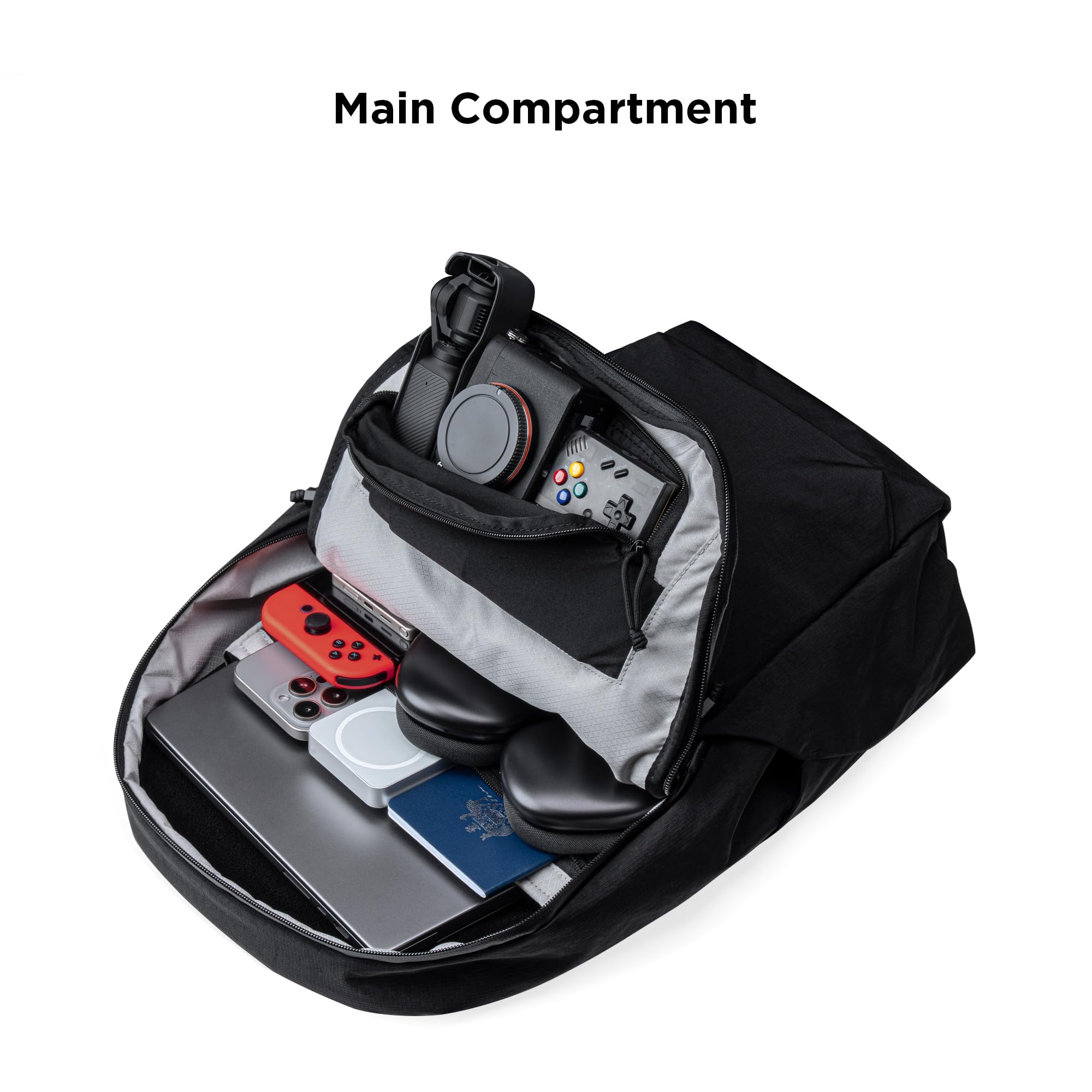 ALPAKA Bravo Backpack 23L - Laptop Backpack Fits 16 Inch Computers, Water Bottle Holders, Fleece Lined Protection, Business Commuter Bag, Weatherproof Black Axoflux Material - Image 5