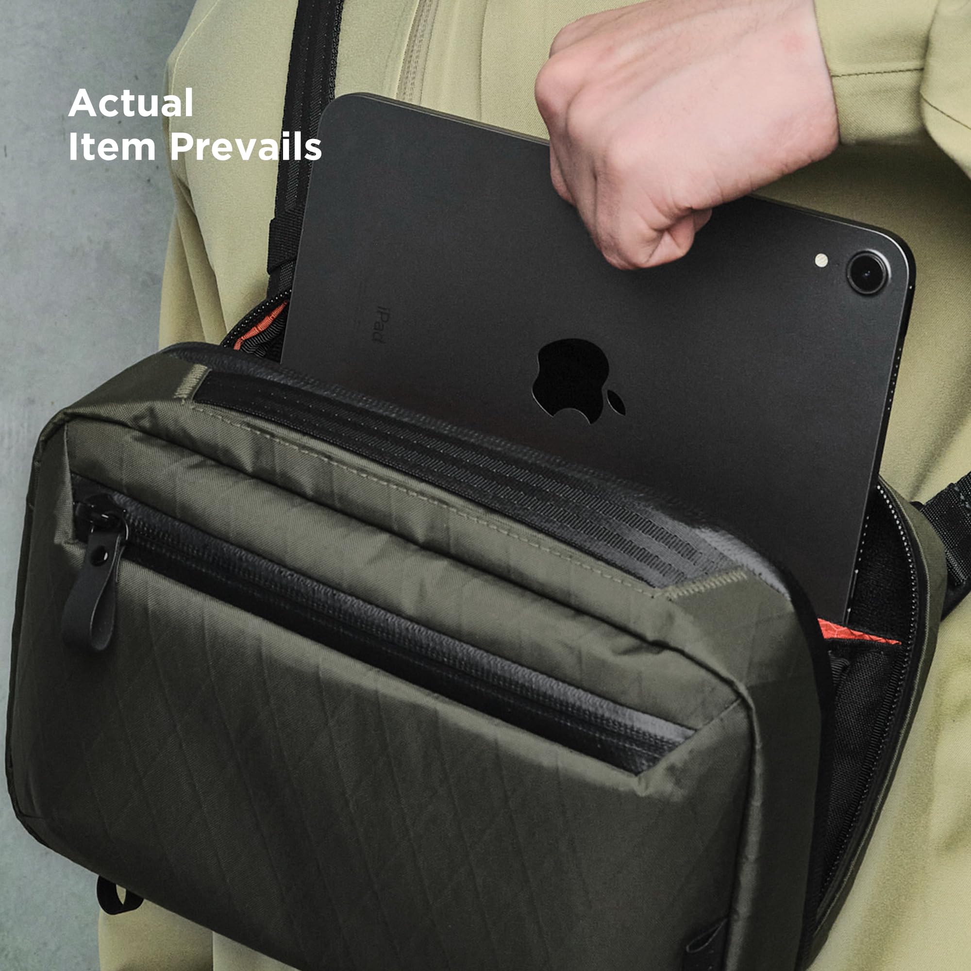 ALPAKA Elements Tech Case Max X-Pac VX21 - Keeps You Clutter-Free - Sling Bag with Adjustable Strap, Weatherproof Fabric fits iPad Mini Series, Electronic Accessories, EDC Tech Organizer for Travel - Image 6