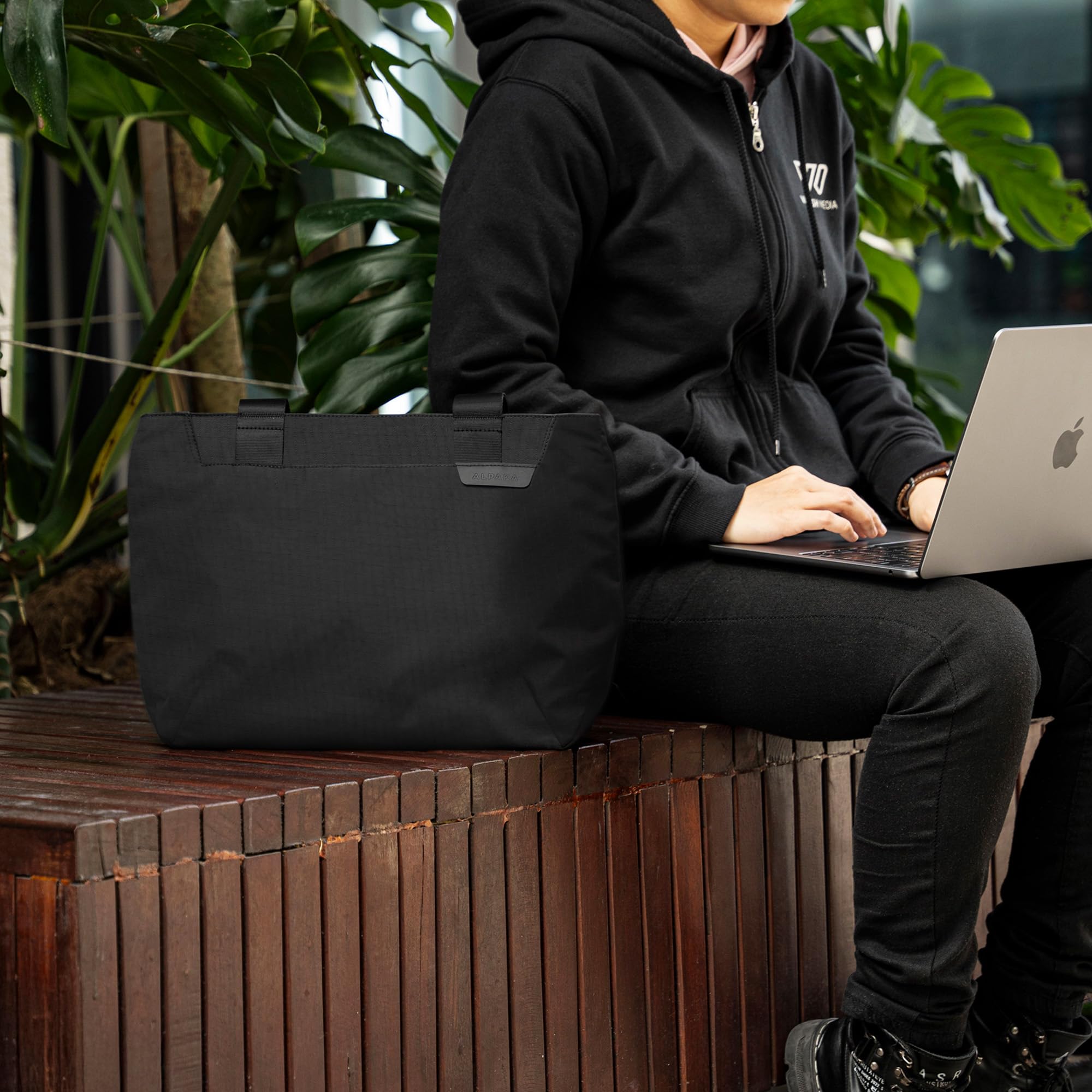 ALPAKA Elements Tote 9L - Small Tote Bag for Commute & School, Fits 11” Laptop/iPad Pro, Foldable, Waterproof - Image 3