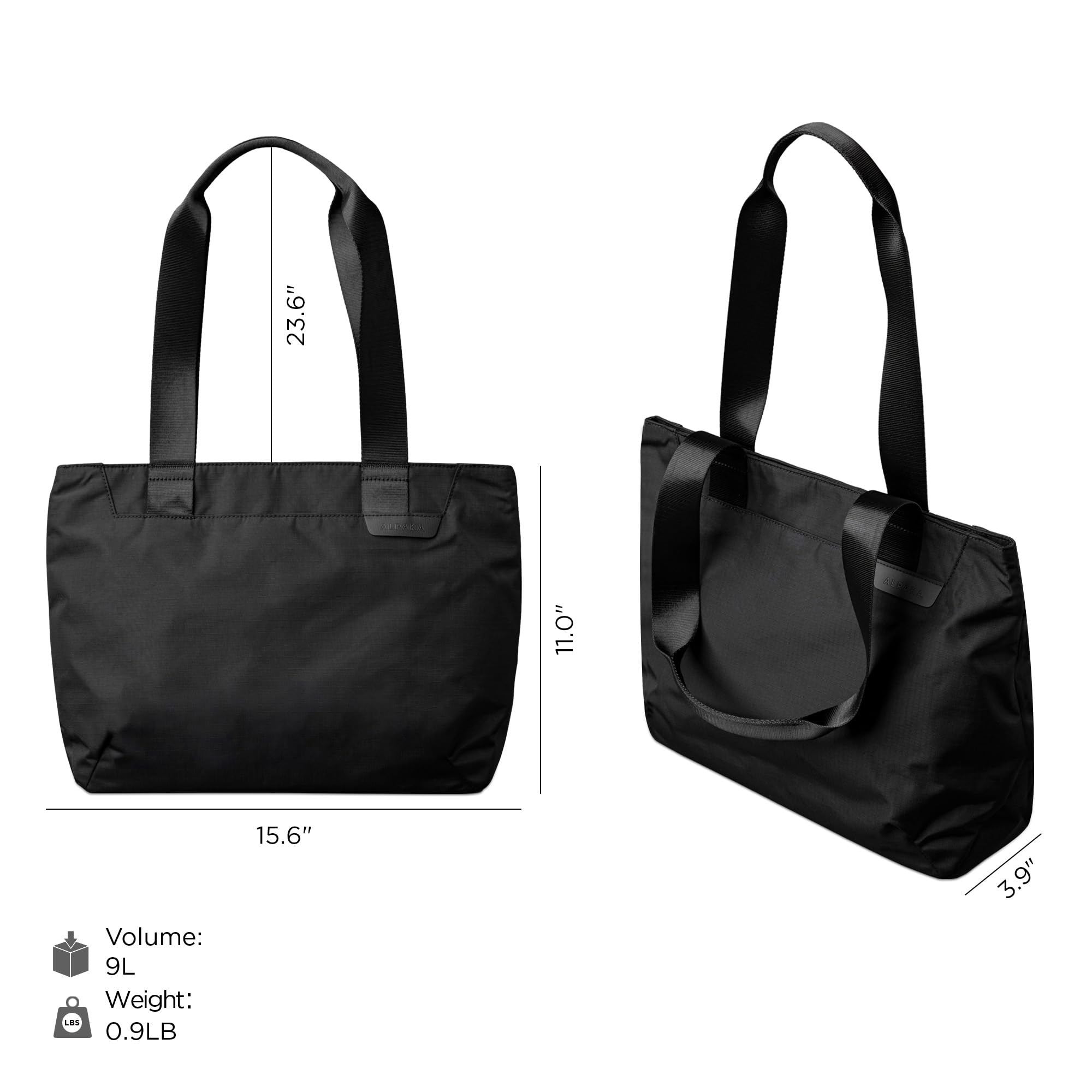 ALPAKA Elements Tote 9L - Small Tote Bag for Commute & School, Fits 11” Laptop/iPad Pro, Foldable, Waterproof - Image 4