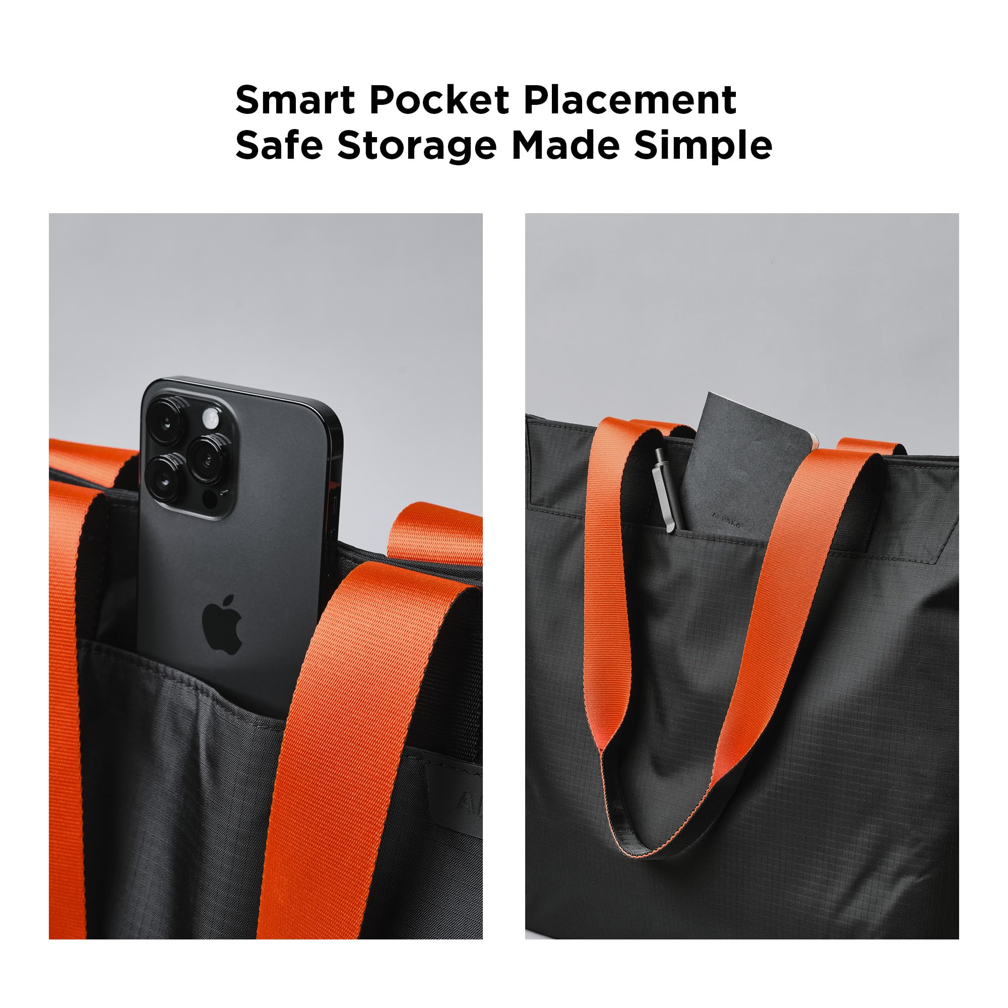 ALPAKA Elements Tote Bag 14.5L - Travel Totes with Durable, Foldable, Packable, 6 Internal Pockets, Magnetic Shoulder Bag - Image 9