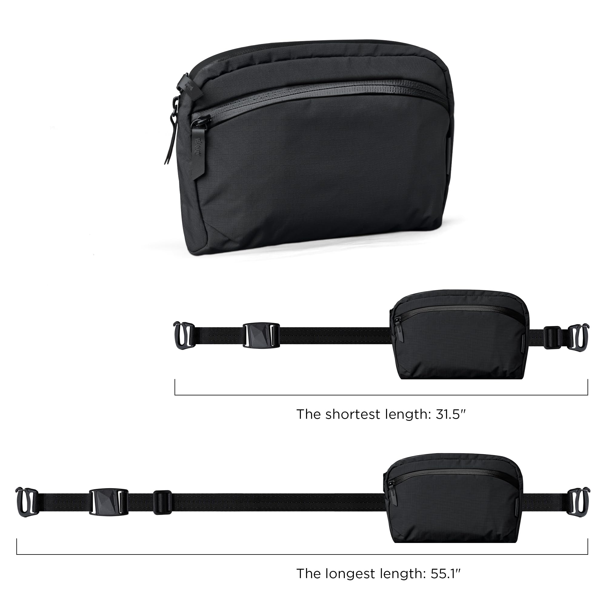 ALPAKA Flight Sling 2L- Crossbody Sling Bag For Men Travel Lightweight,Portable, Packable, with Quick Release Shoulder Strap - Image 3