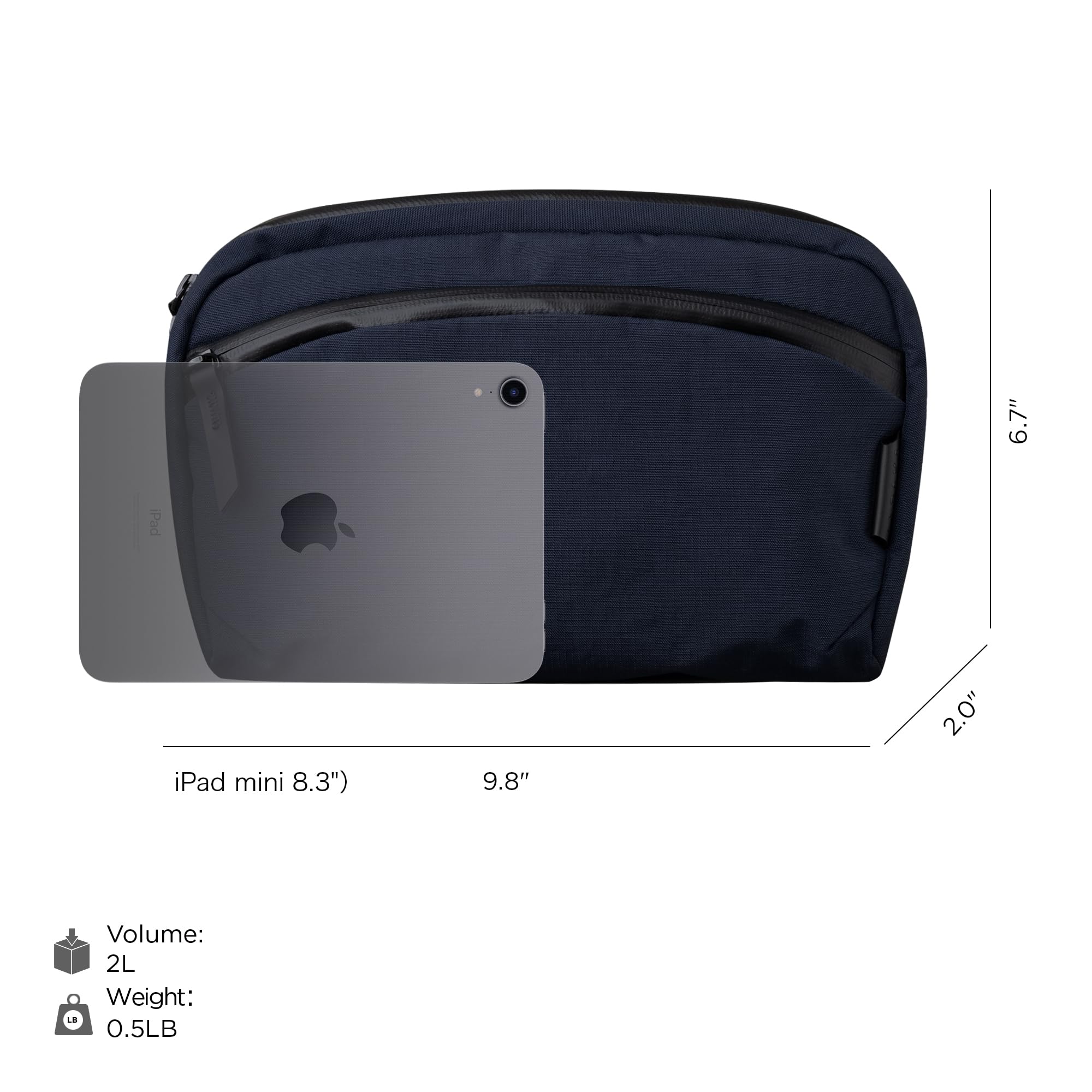 ALPAKA Flight Sling 2L- Small Sling Bag For Men Travel Lightweight,Portable, Packable, with Quick Release Shoulder Strap - Image 5
