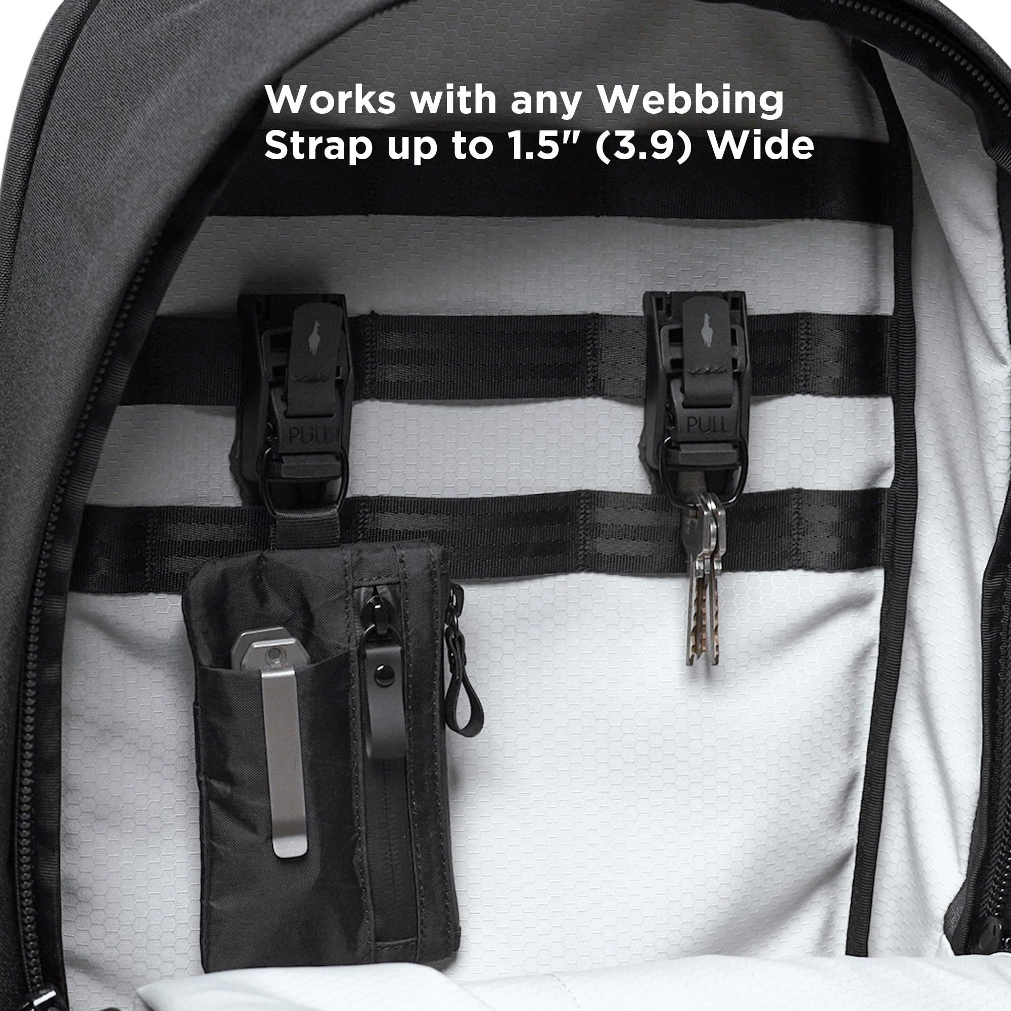 ALPAKA HUB Tactical Clip - EDC Gear Clips - MOLLE Accessories - HUB Keychain - Webbing Belt Clip with Locking Mechanism, Compatible HUB Ecosystem - Image 5