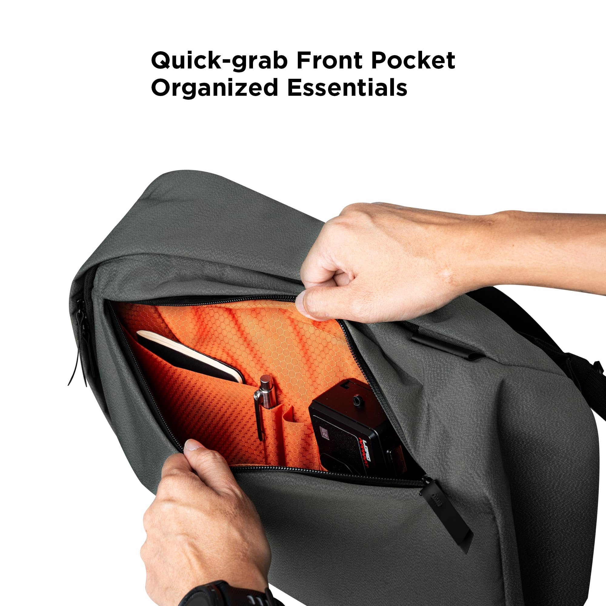 ALPAKA Metro Backpack,12L Small Work Backpack - Fits Most 14" Laptops, Soft-touch fleece-lined Sleeve, Weatherproof YKK Zipper Laptop Bag - Image 6