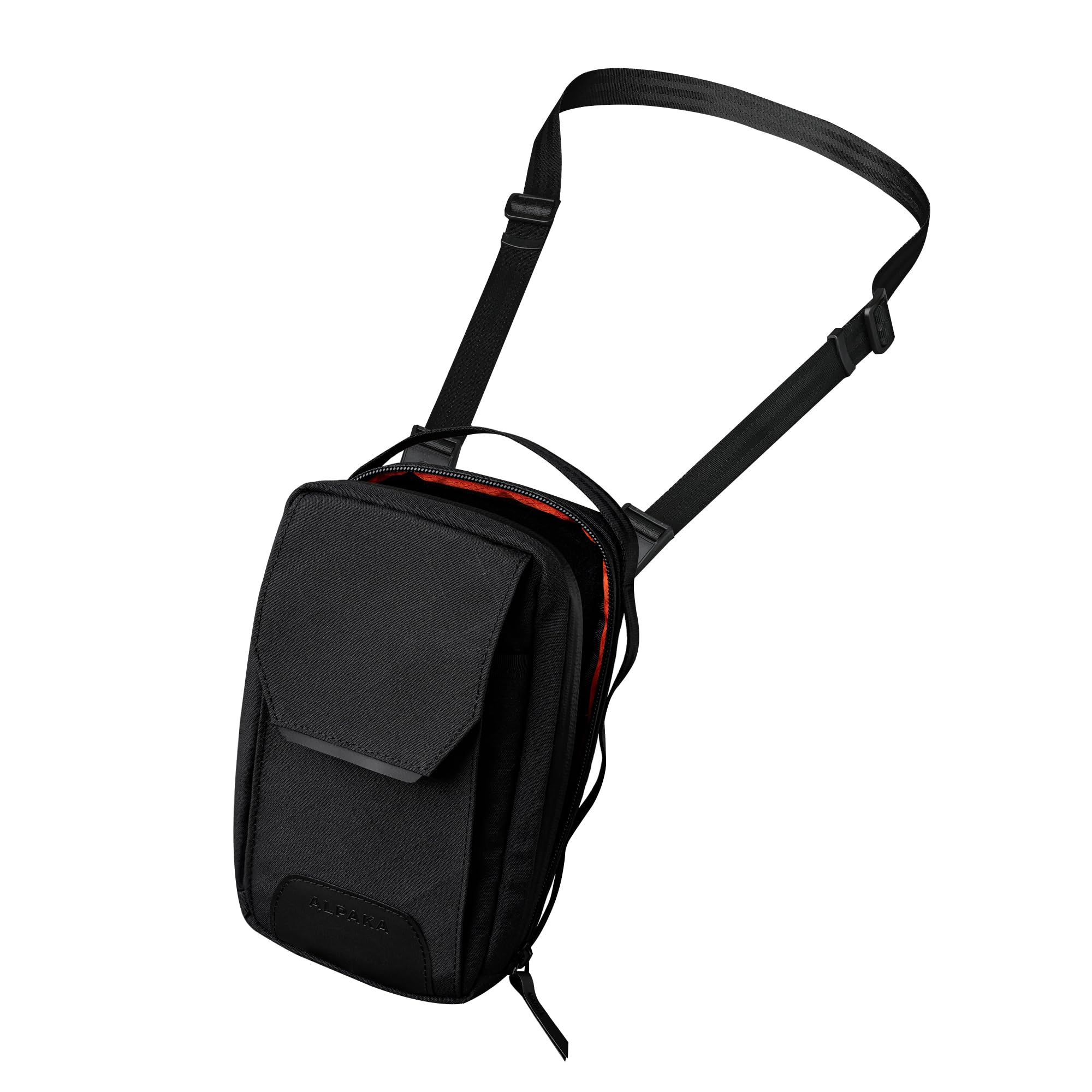 ALPAKA Modular Sling V2 - Mini Sling Bag for Phone, EDC Crossbody Bag with Adjustable Strap, Axogrid 300D Weatherproof Fabric