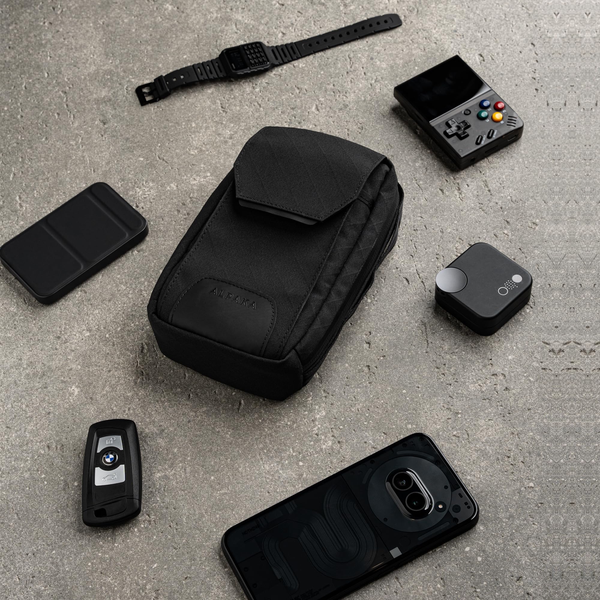 ALPAKA Modular Sling V2 - Mini Sling Bag for Phone, EDC Crossbody Bag with Adjustable Strap, Axogrid 300D Weatherproof Fabric - Image 2