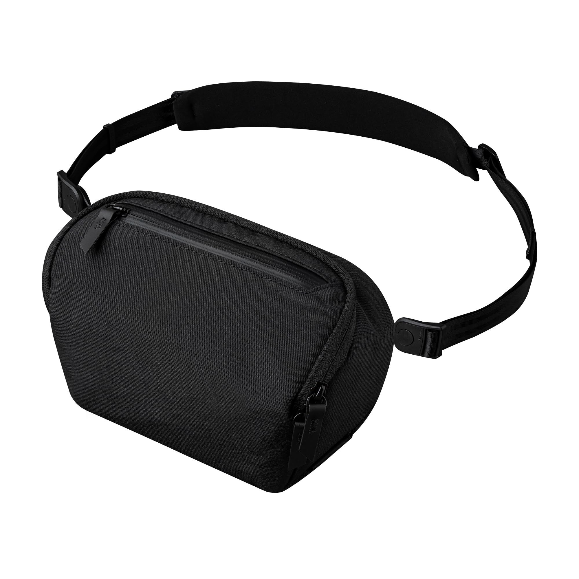 ALPAKA Vertex Pouch Mini 2L - EDC Sling Bag, Fits E-Readers and a Large Smart Phone or Small Essentials, Mens Crossbody Travel Bag, Weatherproof Black Axoflux 300D Fabric